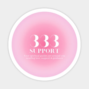 333 support angel number Sticker